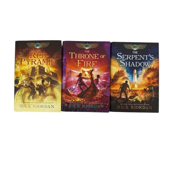 The Kane Chronicles Rick Riordan Books 1-3 Complete Set Hardcover 1st Edition - Picture 1 of 6